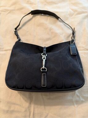 Coach Black Signature Shoulder Bag